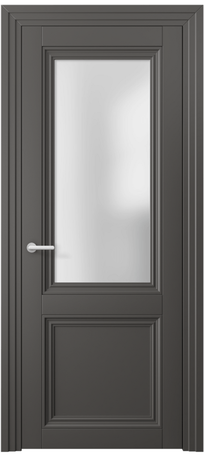 Межкомнатная дверь Centro 2524 ПЭТ графитовый Сатинированное стекло Цена 46999 ₽ | Volhovec