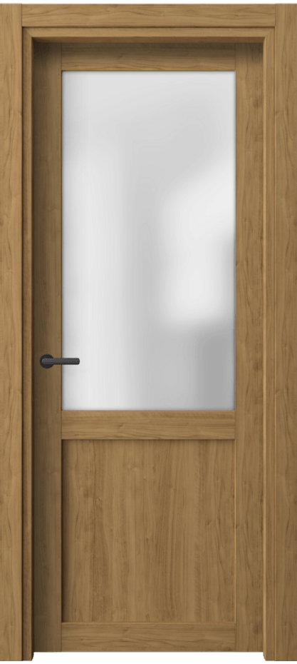 Межкомнатная дверь Neo 2122 Грецкий орех Сатинированное стекло Цена 32899 ₽ | Volhovec