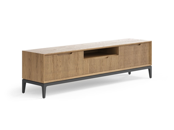 Мебель ТВ тумба Velvet. Цвет Дуб мускатный матовый. Материал Массив дуба матовый. Коллекция ТВ тумба Velvet. Картинка.