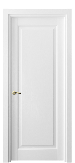 Дверь межкомнатная 0701 ДБС. Цвет Дуб белоснежный. Материал Массив дуба эмаль. Коллекция Лигнум. Картинка.