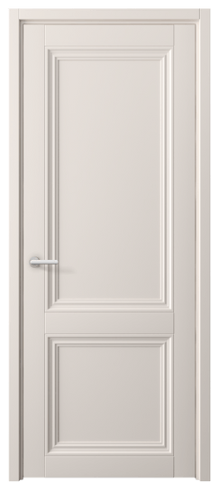Дверь межкомнатная 2523 ПЭТБ. Цвет ПЭТ тёплый-белый. Материал ПЭТ. Коллекция Центро. Картинка.