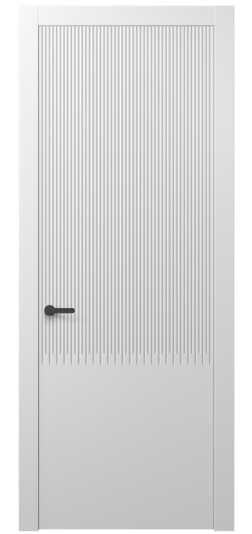 Дверь межкомнатная АКП 8627 МБЛ. Цвет Матовый белоснежный. Материал Гладкая эмаль. Коллекция Дюна. Картинка.