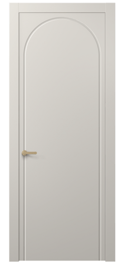 Дверь межкомнатная 8647 МОС. Цвет Матовый облачно-серый. Материал Гладкая эмаль. Коллекция Alba. Картинка.