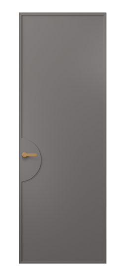 Дверь межкомнатная 8604 МКЛС . Цвет Матовый классический серый. Материал Гладкая эмаль. Коллекция Фрэйм. Картинка.