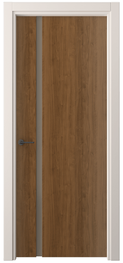 Дверь межкомнатная 4222 ЛОР БР САТ. Цвет Лесной орех. Материал Ламинатин. Коллекция Фридом. Картинка.