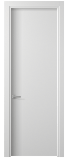 Дверь межкомнатная 0010 БШ. Цвет Белый шёлк. Материал Ciplex ламинатин. Коллекция Planum. Картинка.