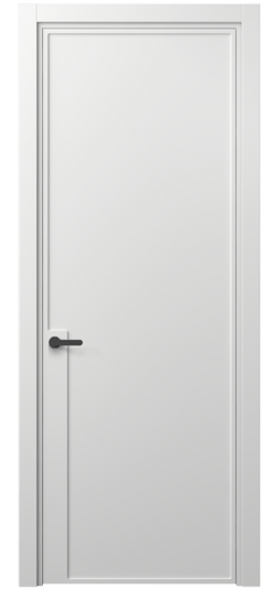 Дверь межкомнатная 8603 МБЛ . Цвет Матовый белоснежный. Материал Гладкая эмаль. Коллекция Frame. Картинка.