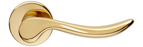 Ручки для межкомнатных дверей Ручка дверная Классик. Цвет Полированное золото. Коллекция Классик. Фото. Ручки для дверей Ручка дверная Классик. Цвет Полированное золото. Коллекция Классик. Картинка.