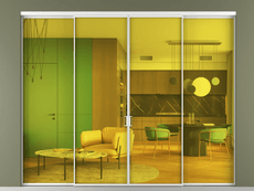 Перегородка Формато внутри проёма 4 створки