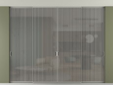 Перегородка Формато внутри проёма скрытое крепление в потолок 4 створки