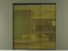 Перегородка Formato внутри проёма 3 створки с синхронным механизмом